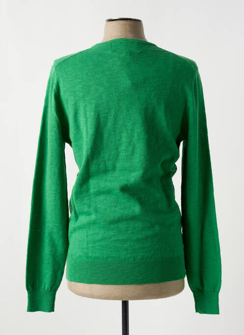 Pull col v manches longues vert HARRIS WILSON homme