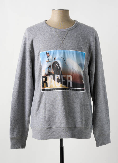 Sweat-shirt gris HERO SEVEN pour homme