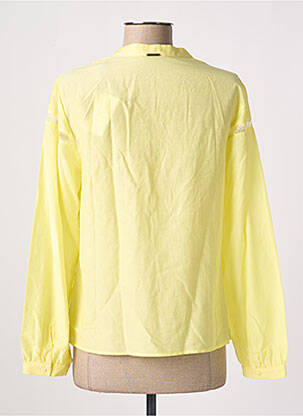 Chemisier coupe cintrée manches longues jaune ONE STEP femme