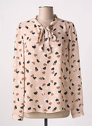 Blouse imprimé fantaisie manches longues beige WEILL femme