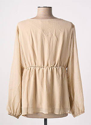 Blouse légère et transparente manches longues beige MEISÏE femme