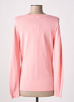 Gilet manches longues col rond rose WEILL femme