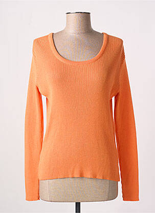 Pull col rond manches longues orange WEILL femme