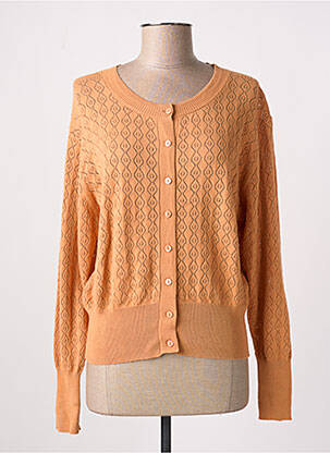 Gilet manches longues resserrée sur le bas beige RODIER femme