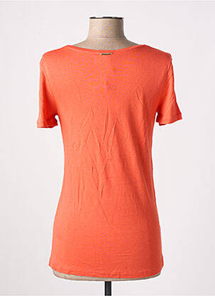 Top tissage jersey manches courtes orange ONE STEP femme