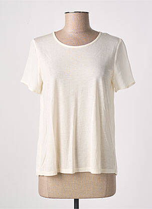 Top manches courtes manches courtes beige COMPTOIR DES COTONNIERS femme