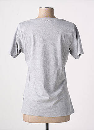 T-shirt coupe cintrée manches courtes gris SLAZENGER femme