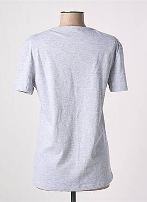 T-shirt tissage chiné manches courtes gris DEFACTO homme