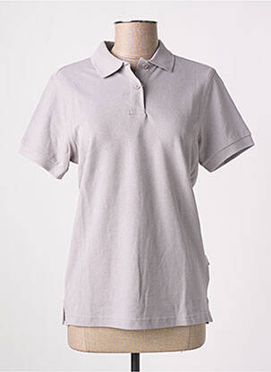 Polo stretch manches courtes gris SLAZENGER femme