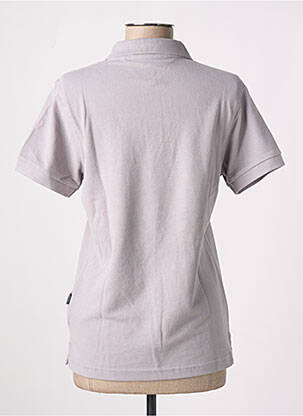 Polo coupe droite manches courtes gris SLAZENGER femme