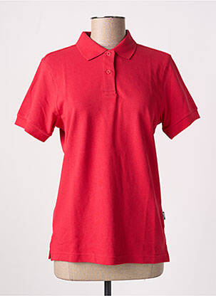 Polo coupe droite manches courtes rouge SLAZENGER femme