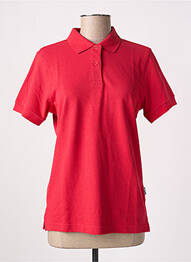 Polo coupe droite manches courtes rouge SLAZENGER femme