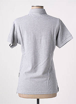 Polo coupe droite manches courtes gris clair SLAZENGER femme