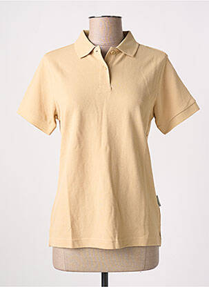 Polo coupe droite manches courtes beige SLAZENGER femme