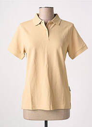 Polo coupe droite manches courtes beige SLAZENGER femme