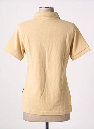 Polo coupe droite manches courtes beige SLAZENGER femme