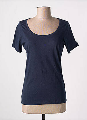 T-shirt coupe cintrée manches courtes bleu SLAZENGER femme