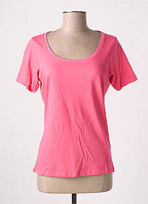 T-shirt coupe cintrée manches courtes rose SLAZENGER femme