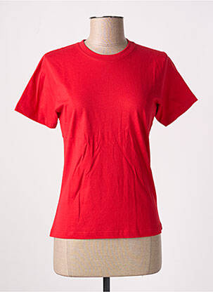 T-shirt coupe cintrée manches courtes rouge SLAZENGER femme