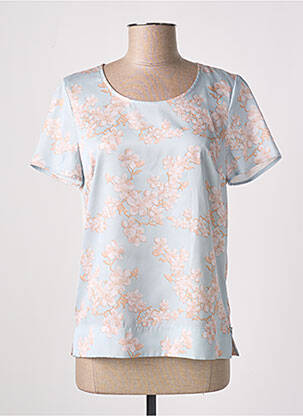 Blouse imprimé fleurs manches courtes vert WEILL femme