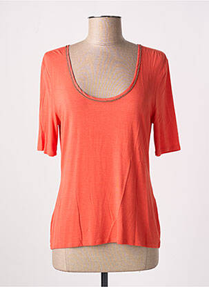 Top stretch manches courtes orange WEILL femme