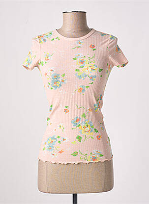 T-shirt coupe cintrée manches courtes rose RALPH LAUREN femme