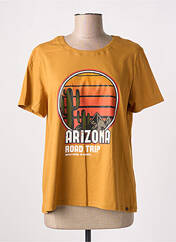 T-shirt jaune MADO ET LES AUTRES pour femme seconde vue