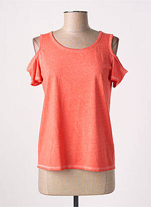 T-shirt orange MIA SOANA pour femme