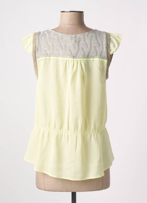 Blouse manches courtes manches courtes vert MIA SOANA femme