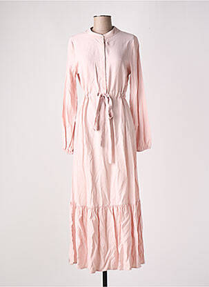 Robe longue manches longues manches longues rose DEFACTO femme