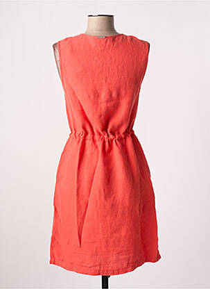 Robe courte sans manche sans manche orange ONE STEP femme