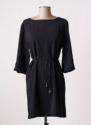 Robe courte manches 3/4 manches 3/4 noir SKATÏE femme