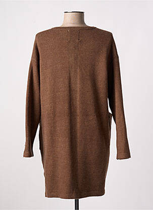 Gilet manches longues stretch marron MEISÏE femme