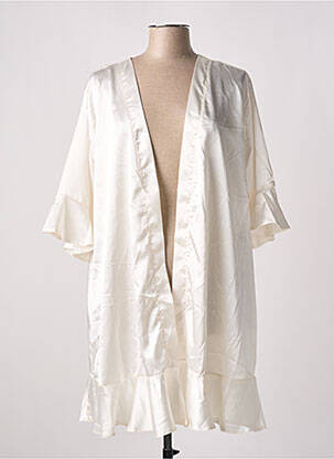 Déshabillé manches 3/4 beige DEFACTO femme