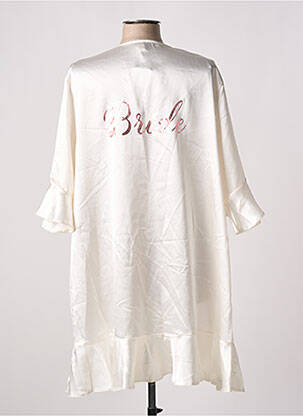 Déshabillé manches 3/4 beige DEFACTO femme