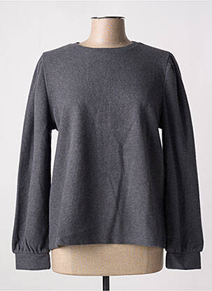 Pull coupe cintrée manches longues gris DEFACTO femme