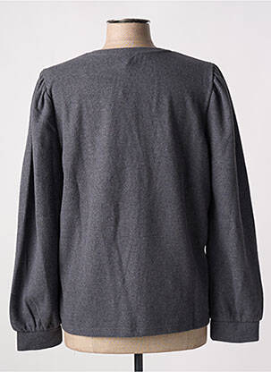 Pull coupe cintrée manches longues gris DEFACTO femme