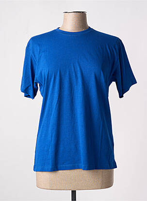 T-shirt stretch manches courtes bleu SLAZENGER femme