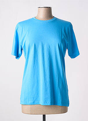 T-shirt stretch manches courtes bleu clair SLAZENGER femme