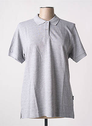 Polo stretch manches courtes gris SLAZENGER femme