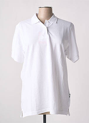 Polo stretch manches courtes blanc SLAZENGER femme