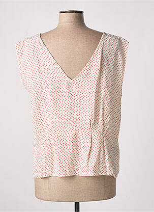 Top imprimé fantaisie sans manche beige COMPTOIR DES COTONNIERS femme