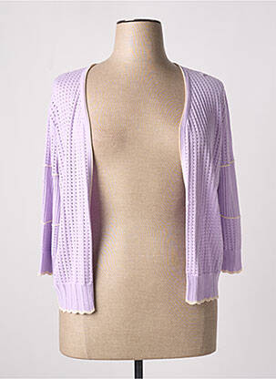 Gilet manches longues manches 3/4 violet RODIER femme