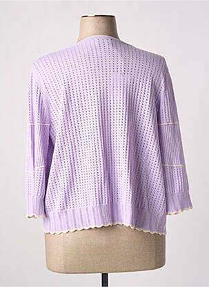 Gilet manches longues manches 3/4 violet RODIER femme