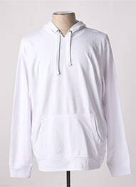 Sweat-shirt à capuche tissage jersey manches longues blanc SLAZENGER homme