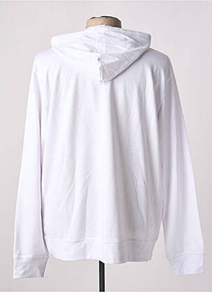 Sweat-shirt à capuche tissage jersey manches longues blanc SLAZENGER homme