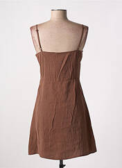 Robe courte marron DEFACTO pour femme seconde vue