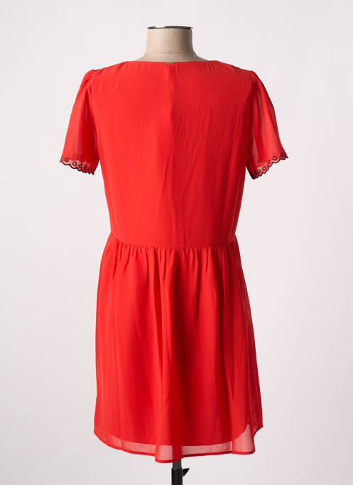 Robe courte manches courtes manches courtes rouge I.CODE (By IKKS) femme
