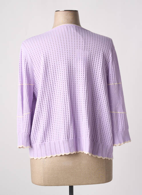 Gilet manches longues violet RODIER pour femme