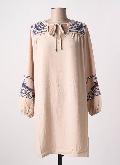 Robe courte beige MEISÏE pour femme
